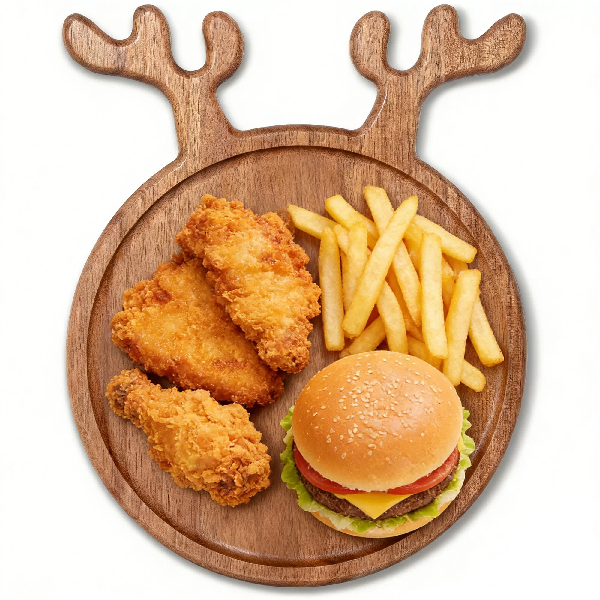 Reindeer Charcuterie Board – Acacia Wood Christmas Cutting Board Holiday Serving Tray, Winter Cheese Board, Wooden Christmas Platter & Kitchen Decor G | Wayfair North America