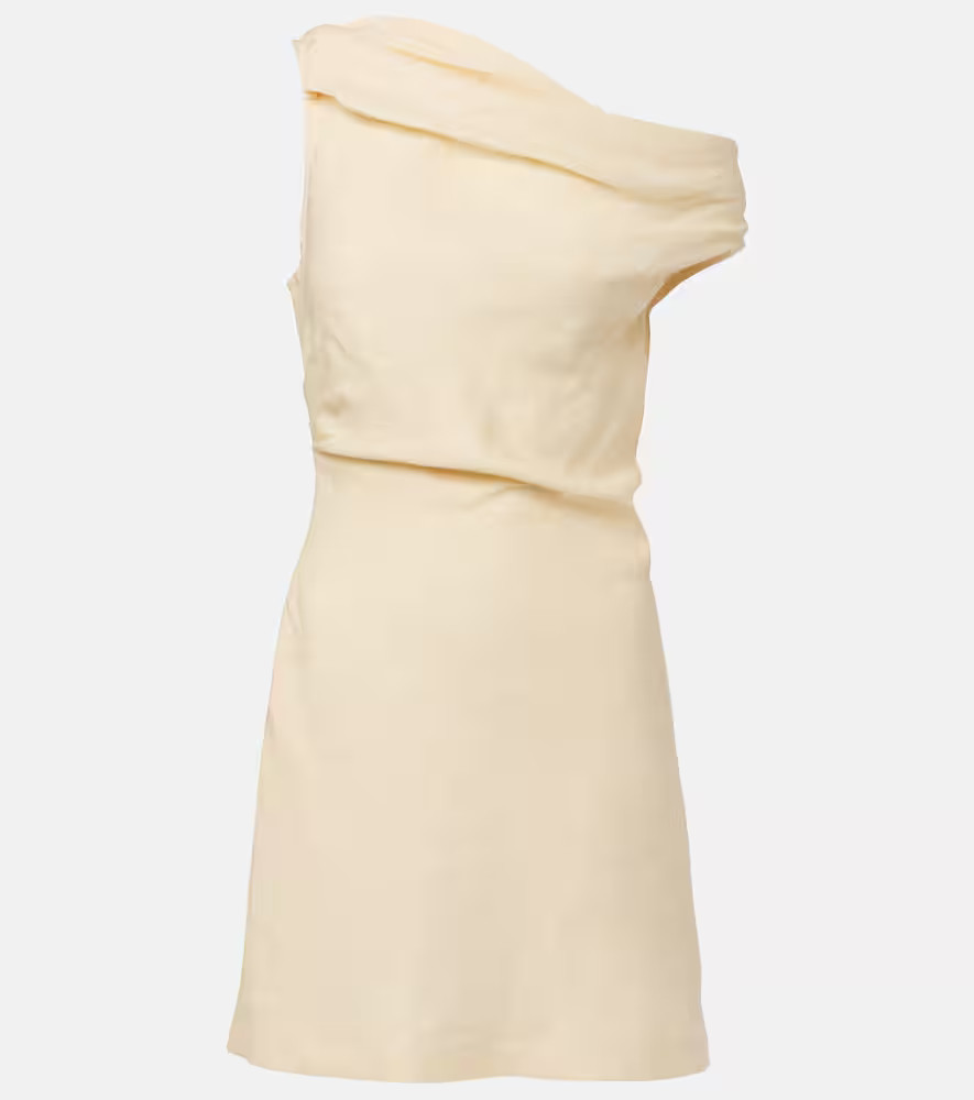 Faithfull Asymmetric linen minidress | Mytheresa (UK)