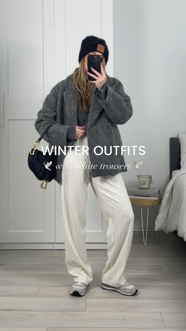 White Trousers for Winter ❄️ #ltkeurope #ltkfashion #whitetrousers #winteroutfits #howtowear #lightcolours #stylingtips 

#LTKeurope #LTKSeasonal #LTKstyletip