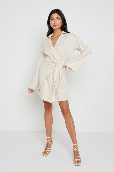 Louis Tie Mini Dress | Pretty Lavish (UK)