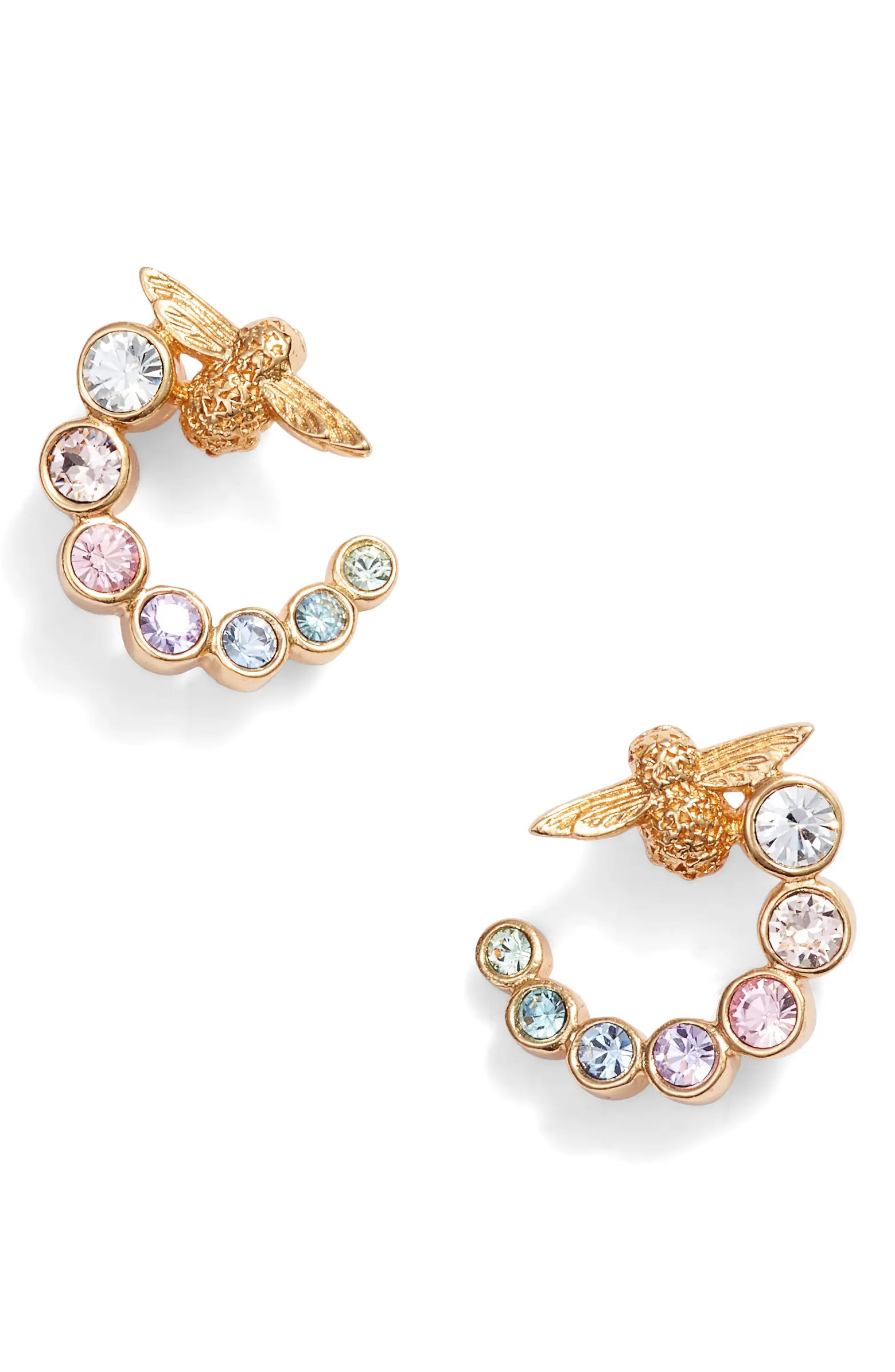 Rainbow Bee Hoop Earrings | Nordstrom