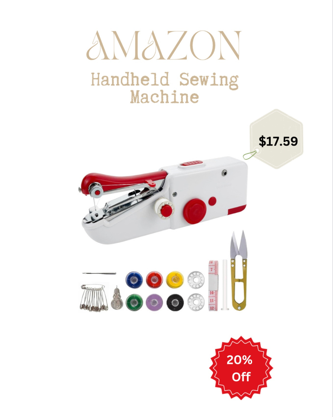 Handheld Sewing Machine, Mini Sewing Machine for Quick Stitching, Electric Portable Sewing Machine for Beginners, Hand held Sewing Device for DIY, Fabrics, Clothes, Home and Travel




Fall Outfits
Halloween
Fall Wedding Guest
jeans
Fall Decor
Family Photos
Boots
Amazon finds 

#LTKfindsunder50 #LTKxPrime #LTKsalealert