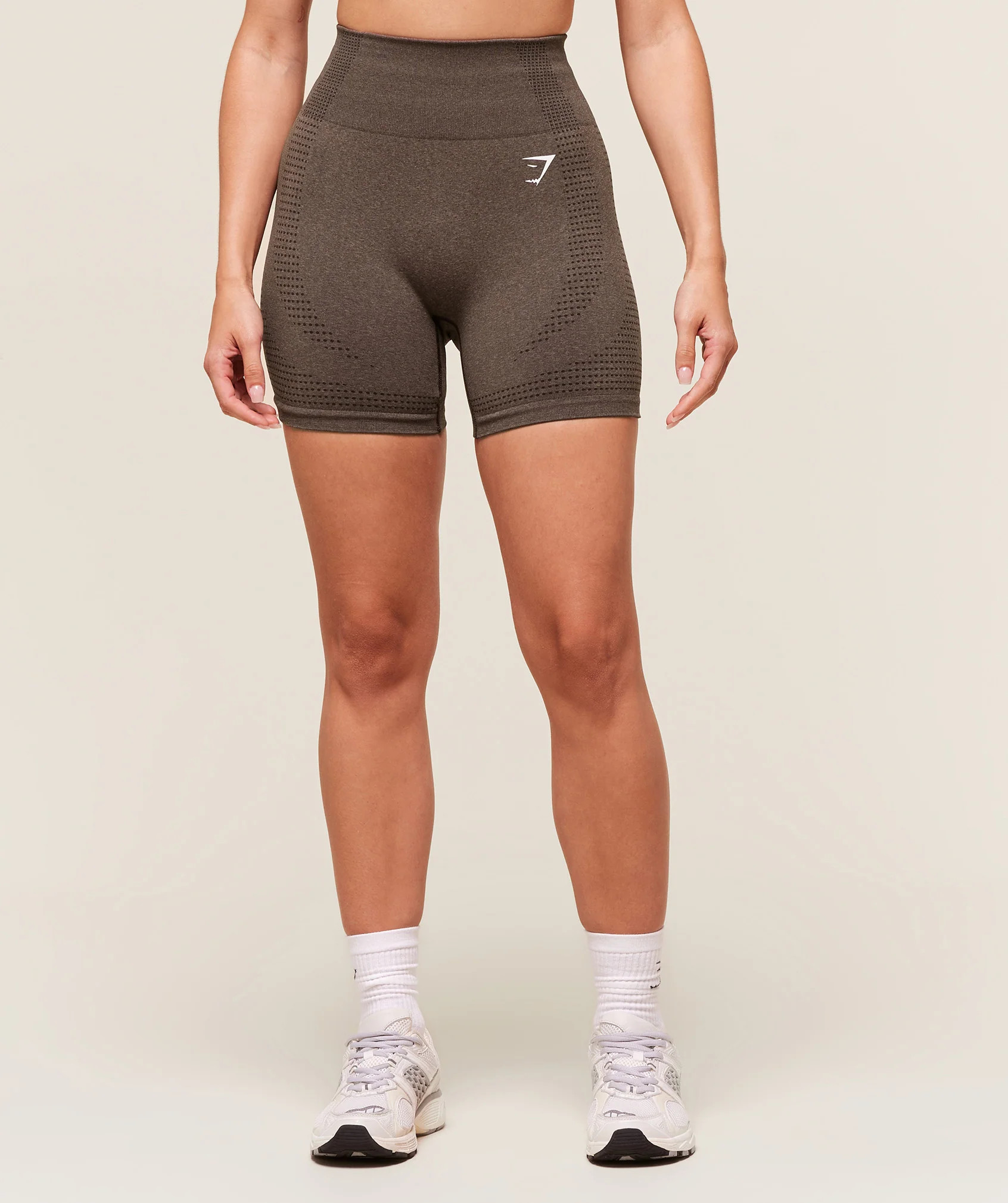 Gymshark Vital Shorts - Penny Brown Marl | Gymshark US