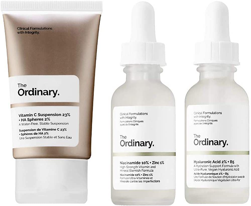 The Ordinary Facial Treatment Set! Includes Vitamin C Cream, Hyaluronic Acid Serum and Niacinamid... | Amazon (US)