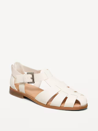 Faux-Leather Fisherman Sandals | Old Navy (US)