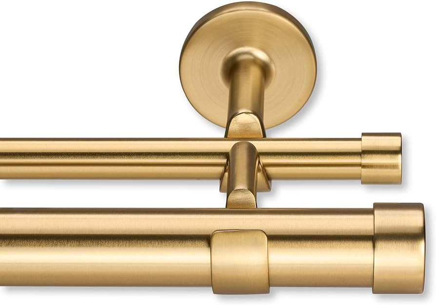 Cambria® Designer Series - Premium 3.5 foot Custom Double Curtain Rod - 1-1/8 inch Large Diamete... | Amazon (US)