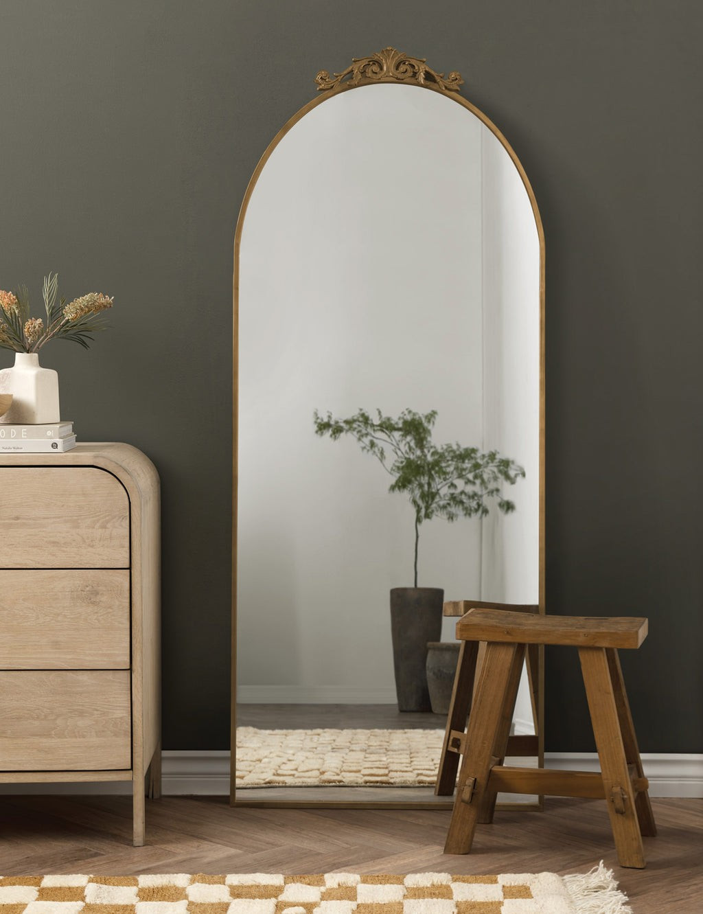 Tulca Narrow Floor Mirror | Lulu and Georgia 