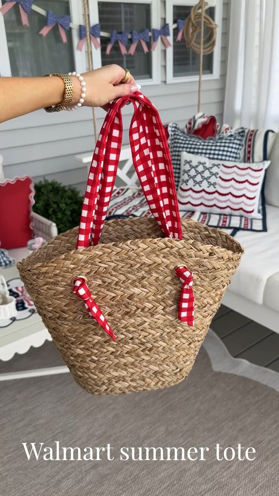 Perfect summer tote bag! ❤️ 
Americana outfits, 4th of July

#LTKootd #LTKSeasonal #LTKSaleAlert