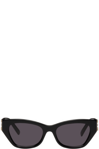 Black Cat-Eye Sunglasses | SSENSE