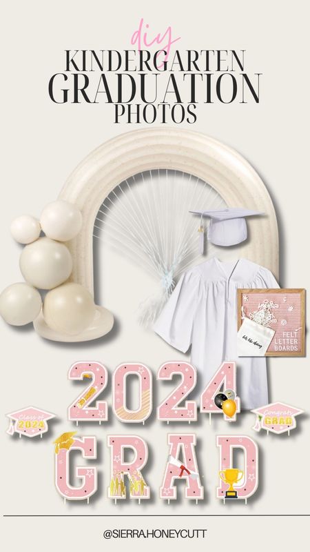 DIY graduation photo backdrop! We used this Minnidip blowup arch + this cute 2024 Grad sign. 

Graduation kindergarten summer photoshoot home diy mom hacks letter board family kids home party parties hosting ideas inspo inspiration 

#LTKFindsUnder100 #LTKParties #LTKSeasonal
