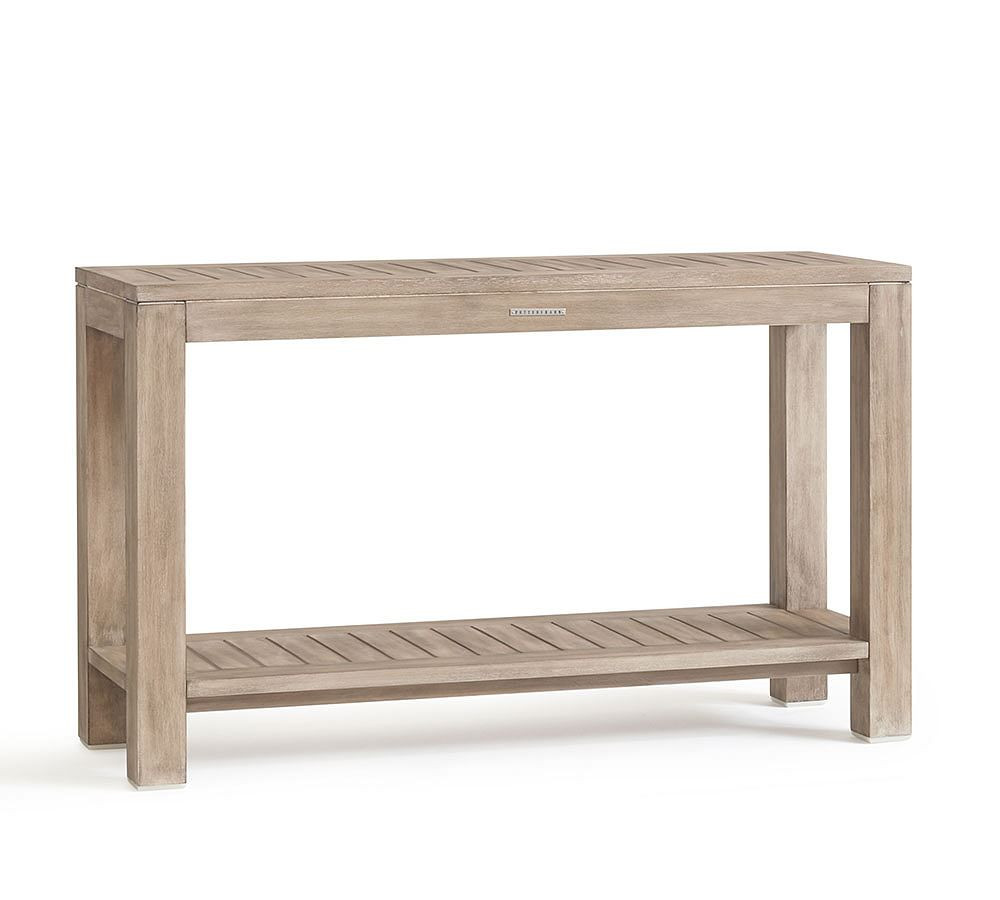 Indio Eucalyptus Rectangular Outdoor Console Table (51") | Pottery Barn (US)