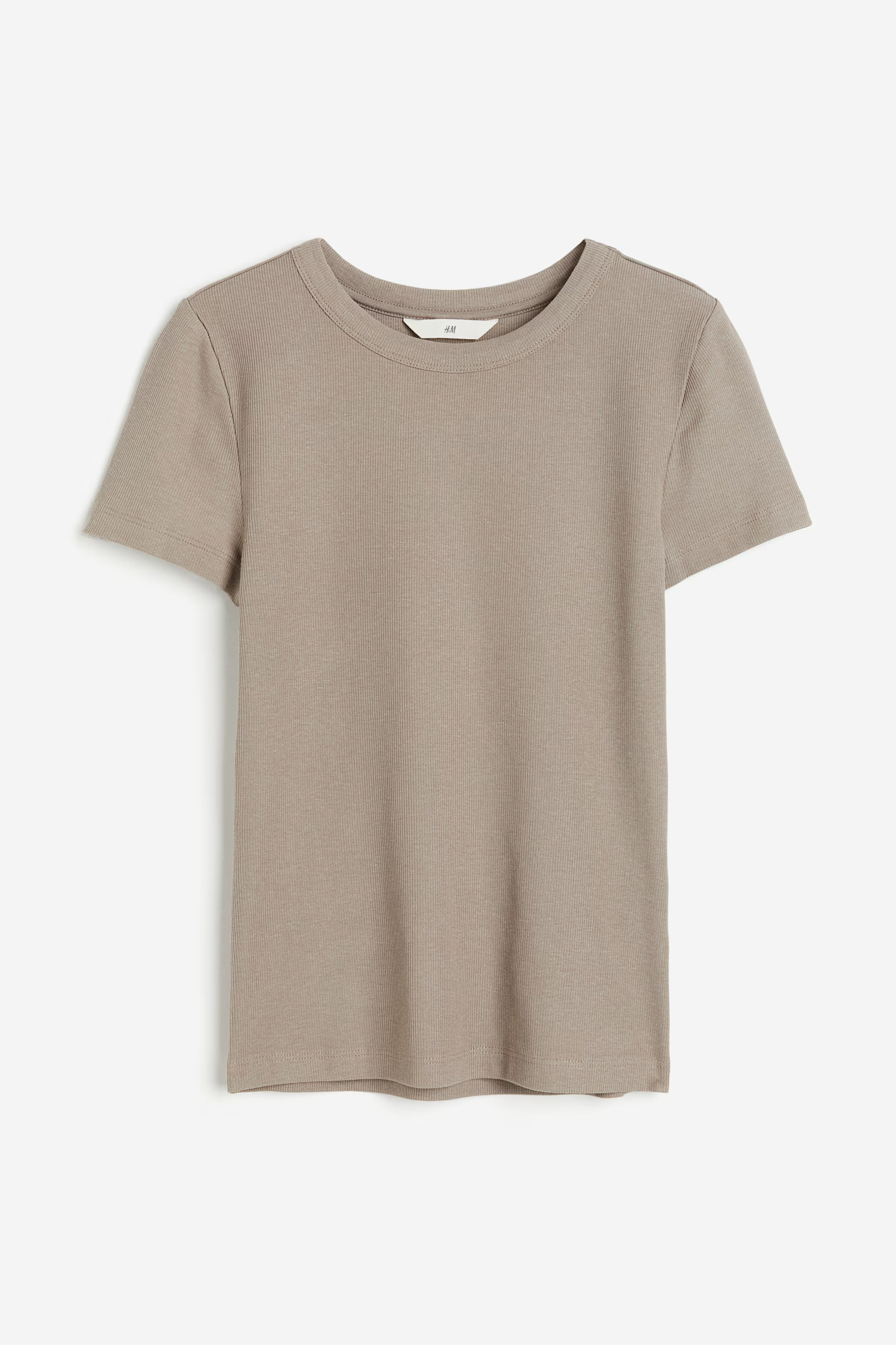Ribbed Modal-blend T-shirt | H&M (US + CA)