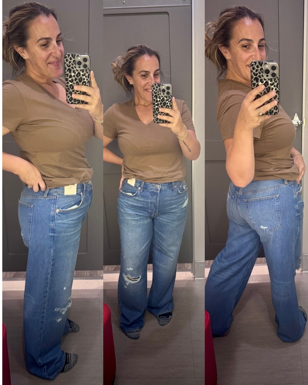 Target loose jeans! These came home with me! Not too stretchy but run baggy. I went with true but you can size down if you’re in between. I’m in a 10. 
Size medium for the tee. 

#LTKStyleTip #LTKFindsUnder50 #LTKOver40