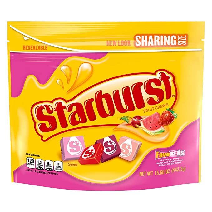 STARBURST FaveREDs Fruit Chews Candy, 15.6 Ounce Pouch | Amazon (US)