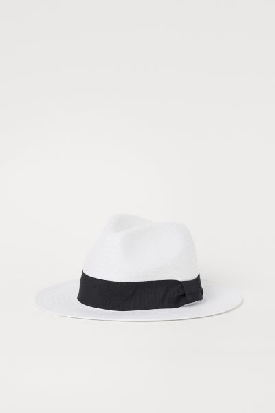 Straw Hat with Grosgrain Band | H&M (US)