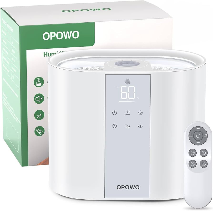 Humidifier for Bedroom Cool Mist for Plants, 5.5L Top Fill Air Humidifier for Large Room, Essenti... | Amazon (US)