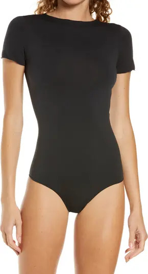SKIMS Essential T-Shirt Thong Bodysuit | Nordstrom | Nordstrom
