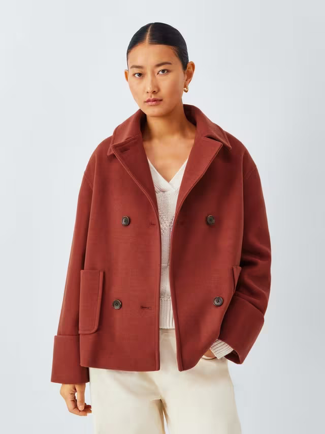 John Lewis Short Double Breasted City Coat | John Lewis (UK)