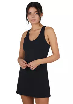 Yogalicious Women's Sleeveless Nudetech Match Point Tennis Dress with Inner Shorts | Belk