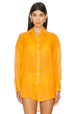 Playa Boyfriend Shirt in Sunflower | Revolve Clothing (Global)