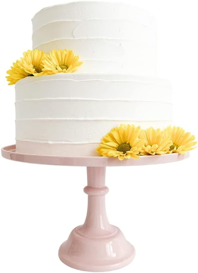 Sprinkles & Confetti 11" Baby Pink Melamine Cake Stand – Reusable Dessert Display for Valentine... | Amazon (US)