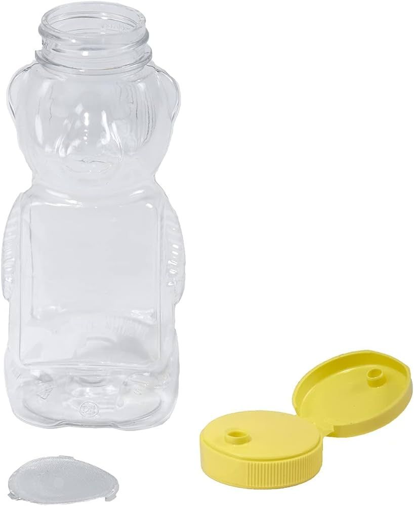 Little Giant Plastic Bear Bottle Honey Squeeze Bottle with Flip-top Lid (12 Ounce, 12 Pack) (Item... | Amazon (US)