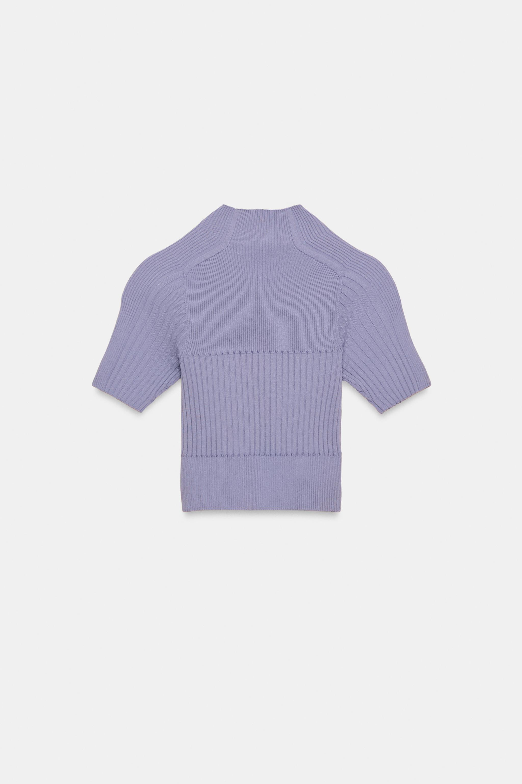 RIB KNIT CROP TOP | Zara US