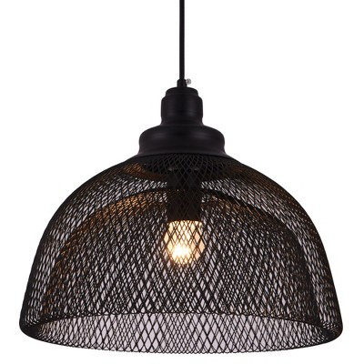 Elegant Lighting LDPD2032 Warren Single Light 13-1/2" Wide Pendant with an Aluminum Shade | Target