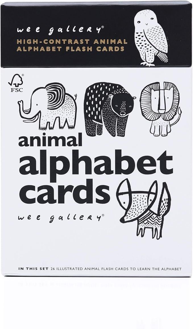 Wee Gallery, Animal Alphabet Cards, Learning, Flash Cards | Amazon (US)