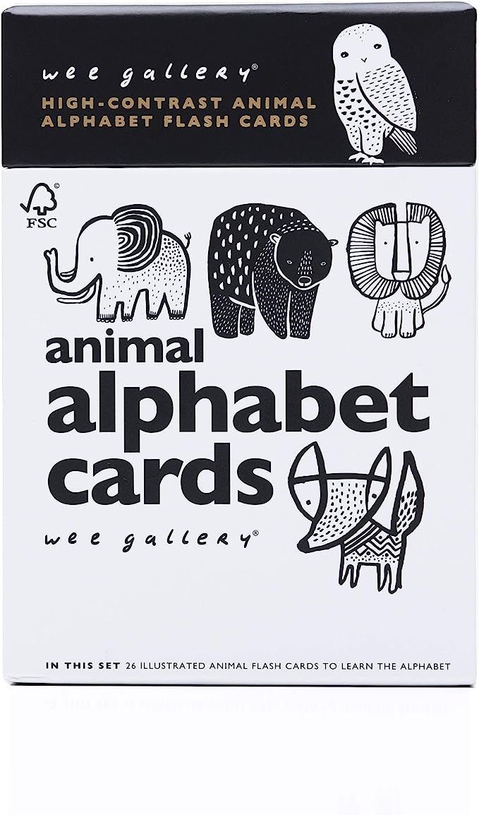 Wee Gallery, Animal Alphabet Cards, Learning, Flash Cards | Amazon (US)