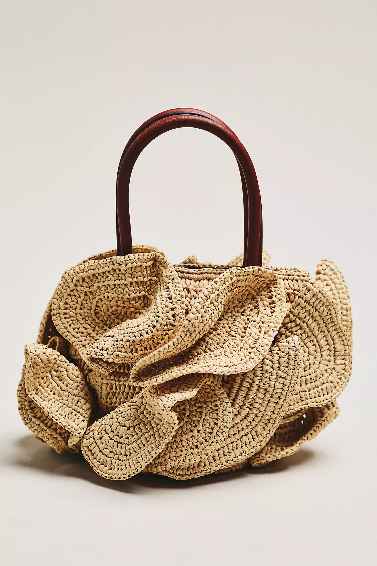 Farm Rio Raffia Floral Shoulder Bag | Anthropologie (US)
