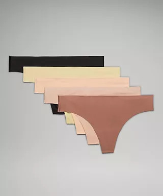 InvisiWear Mid-Rise Thong Underwear 5 Pack | Women's Underwear | lululemon | Lululemon (US)