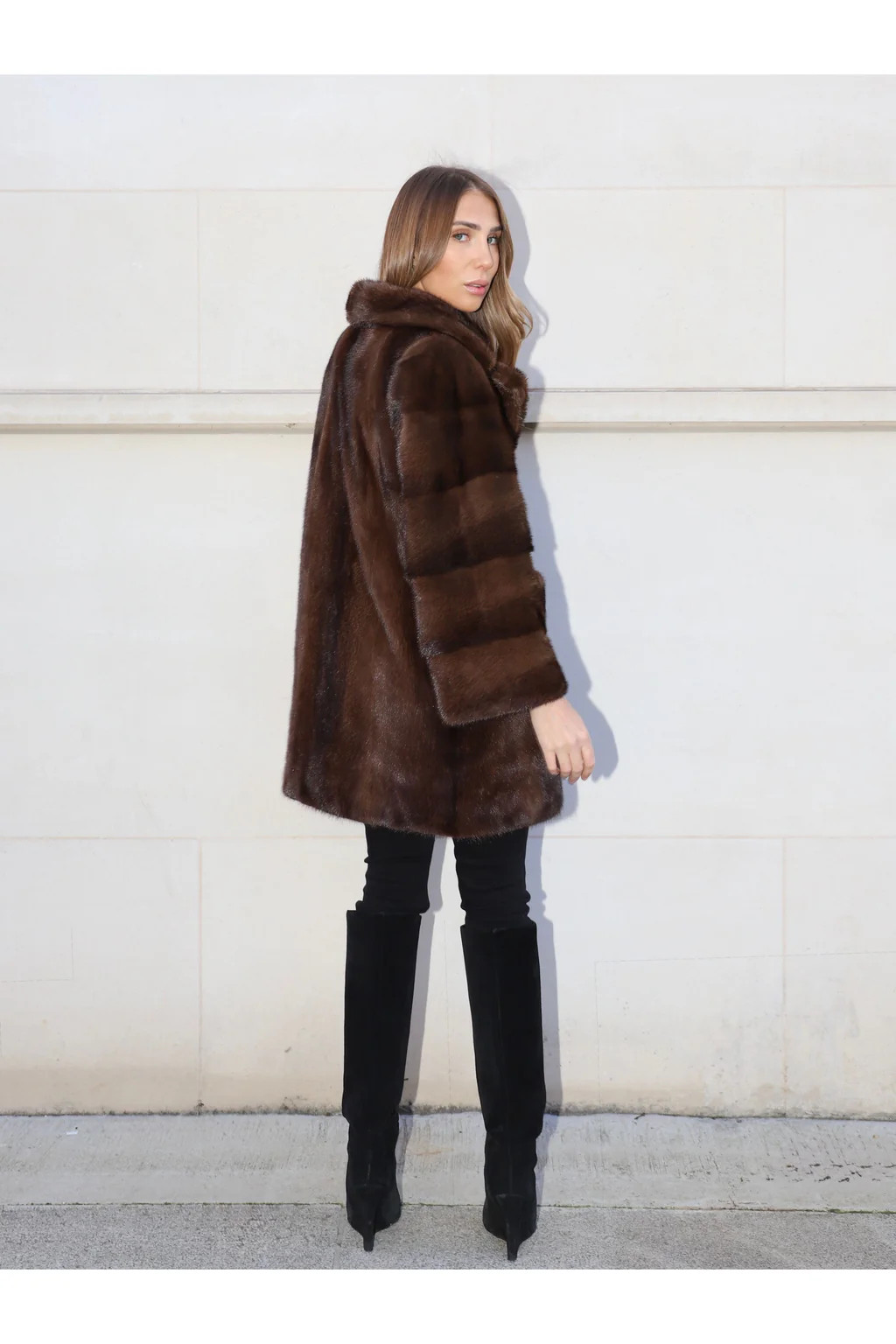The Samantha Coat Chocolate Brown | L.CUPPINI