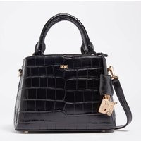 DKNY Paige Croc-Effect Leather Crossbody Satchel Bag | The Hut (UK)