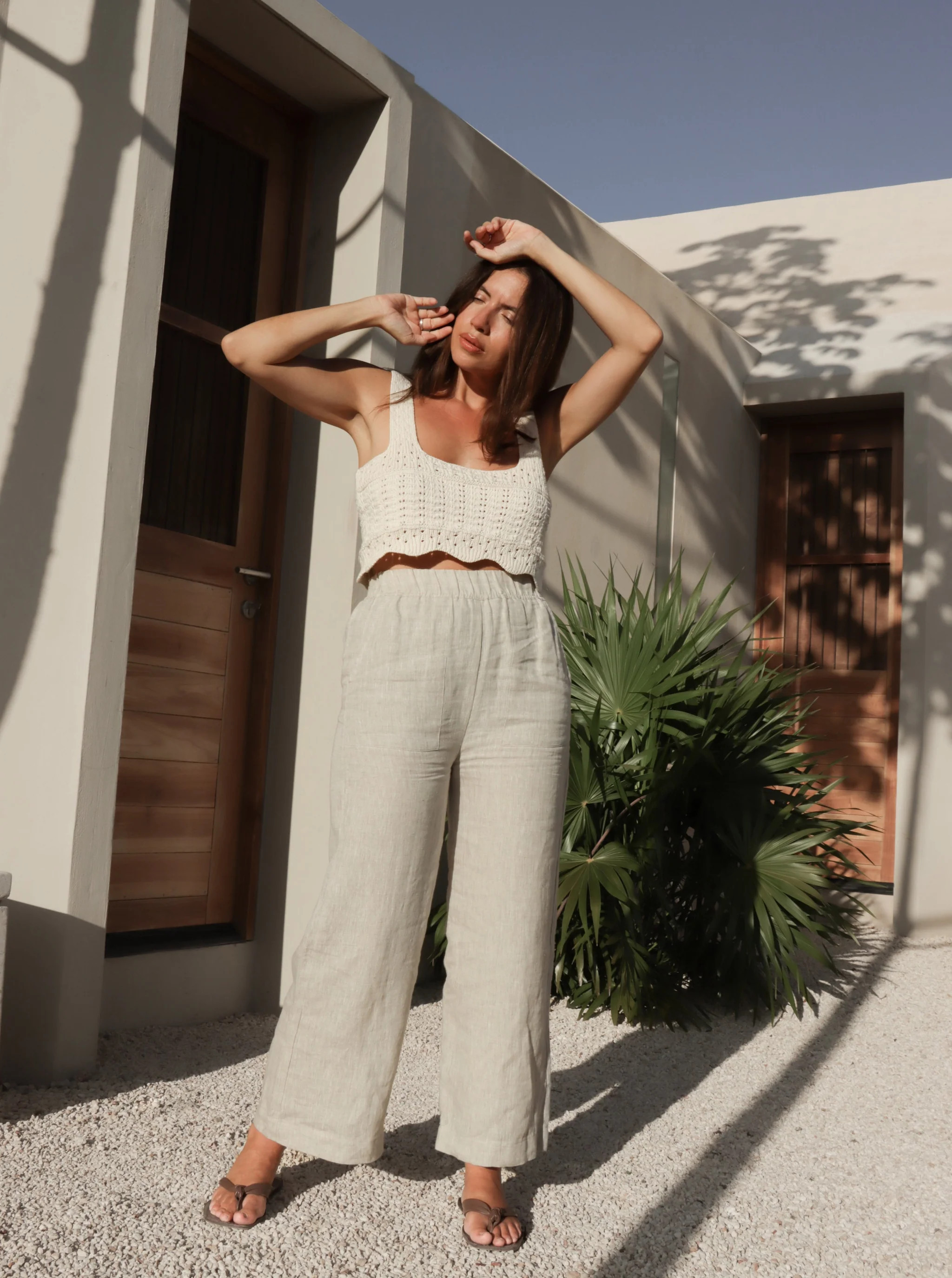 Lyric Crochet Top - Ecru | LAUDE the Label