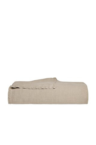 Parachute Vintage Linen Bed Cover in Nude | FWRD 