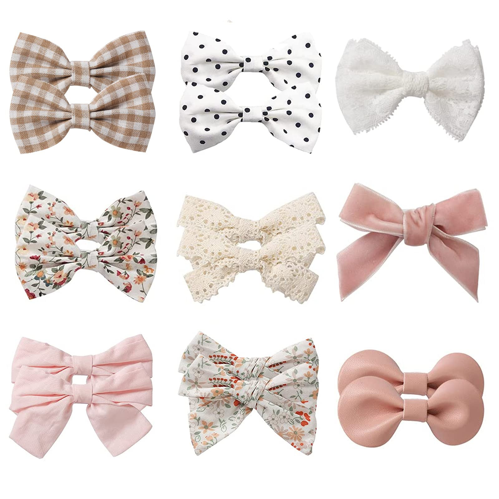 Baby Hair Clips Fully Lined Non Slip Hair Pins Baby Girls Hair Bows Barrettes Hair Accessories fo... | Amazon (US)