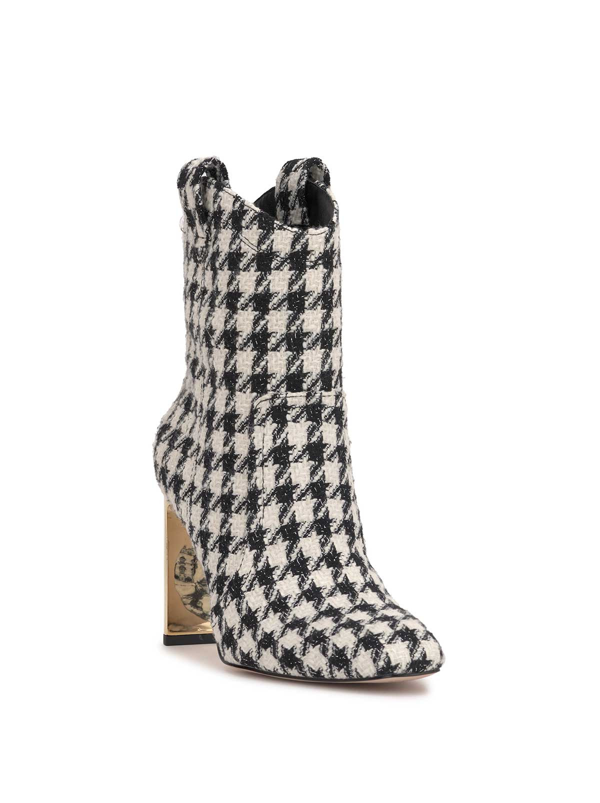 Xovira Heeled Bootie in Houndstooth | Jessica Simpson E Commerce