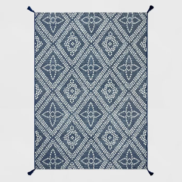 Diamond Tasseled Outdoor Rug - Threshold™ | Target