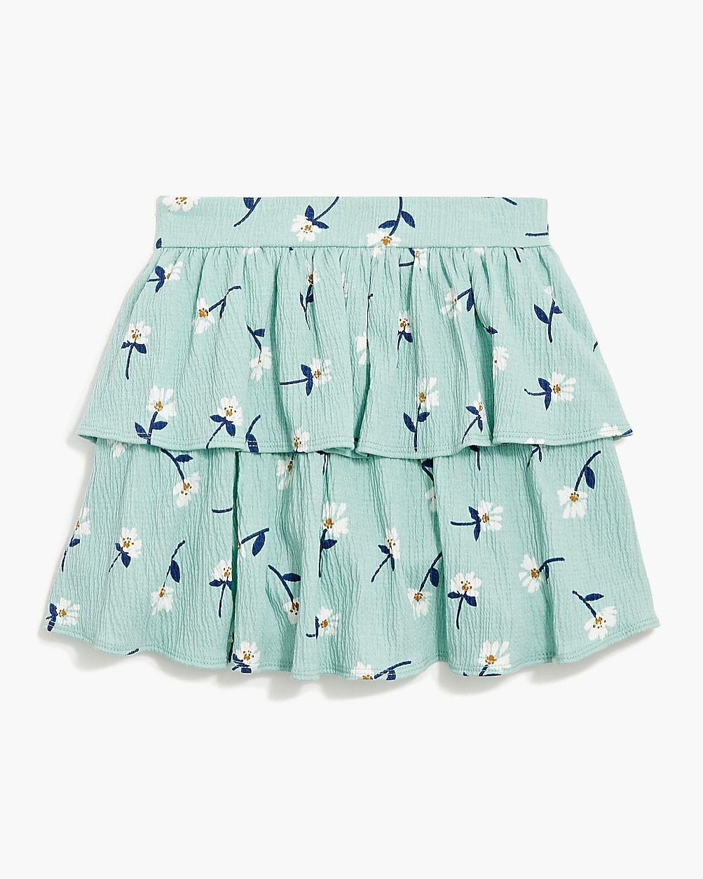 Girls' floral crinkle-knit skort | J.Crew Factory