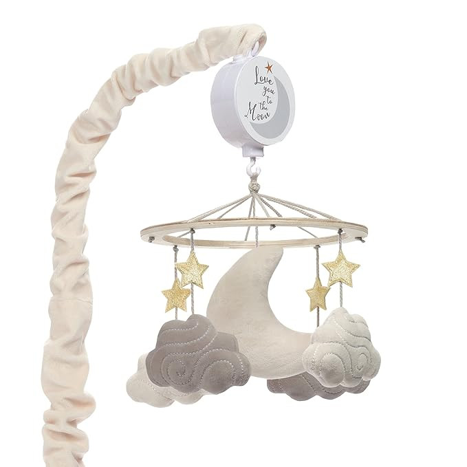 Lambs & Ivy Goodnight Moon Musical Baby Crib Mobile Soother Toy - Stars/Clouds | Amazon (US)