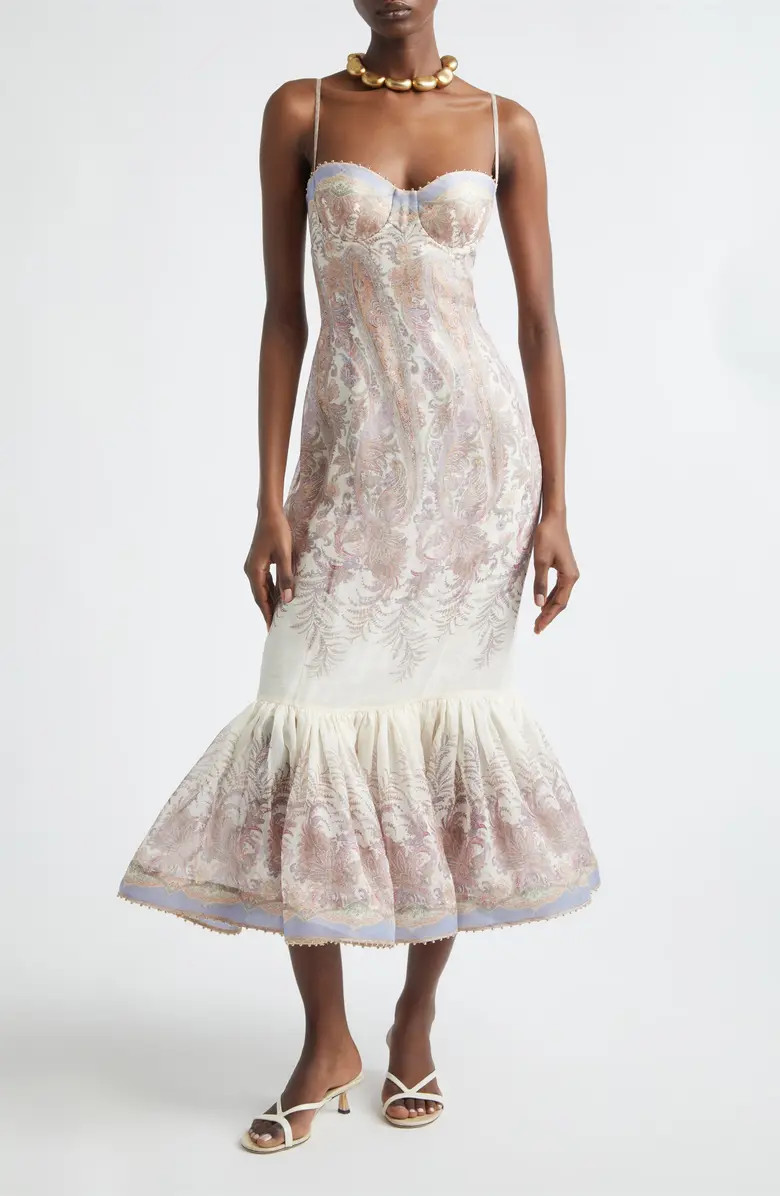 Alchemy Paisley Print Linen & Silk Dress | Nordstrom