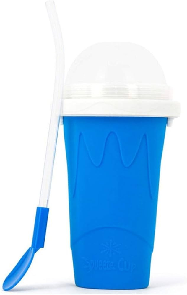 Slushie Maker Cup, Magic Quick Frozen Smoothies Cup Cooling Cup Double Layer Squeeze Cup Slushy M... | Amazon (US)