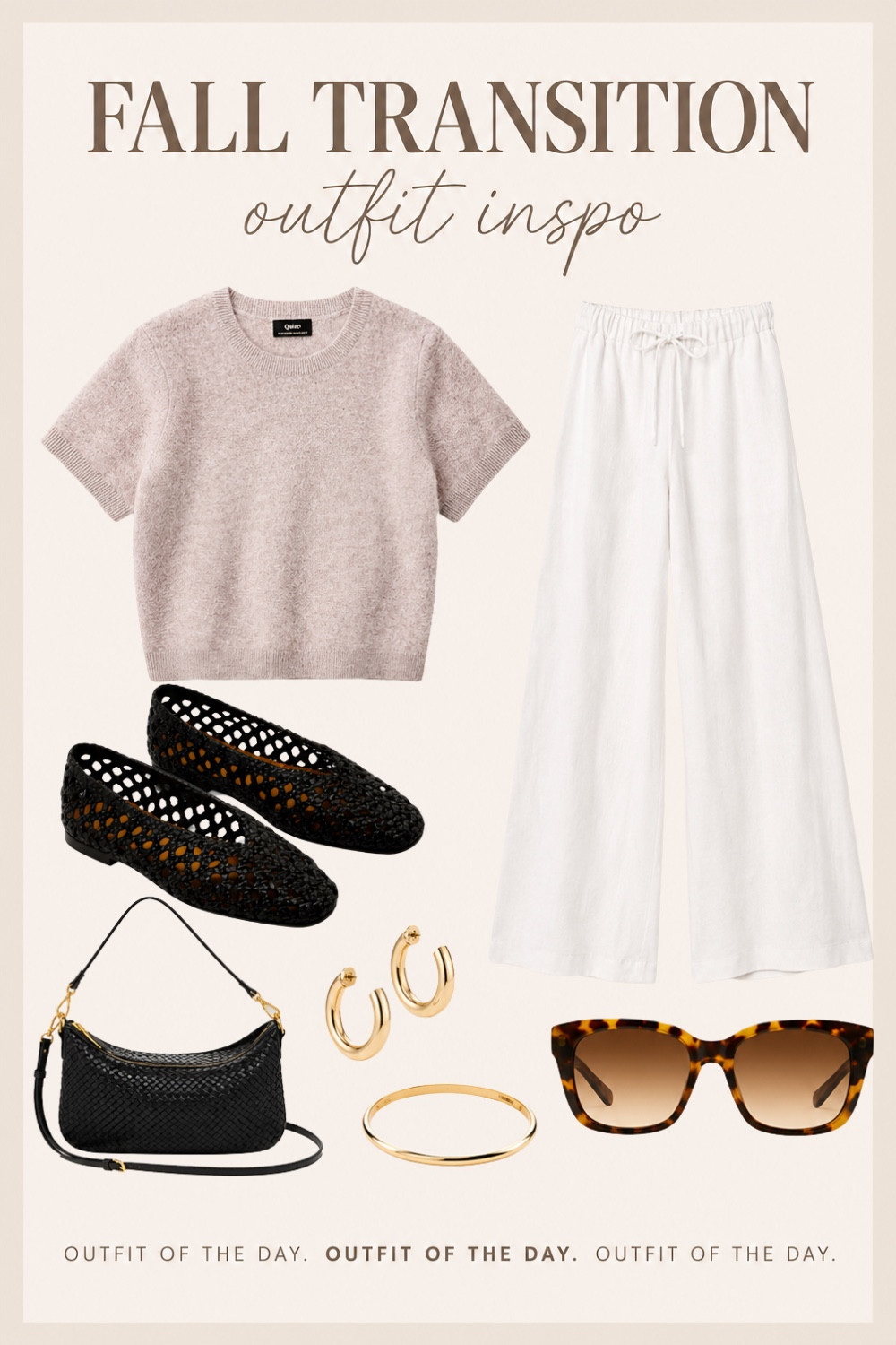 Neutrals never go out of style. This soft sweater with white wide-leg pants is polished, comfortable, and easy to dress up or down with a few classic accessories. A great look for late summer into early fall.

#LTKSeasonal #LTKootd #LTKgrwm