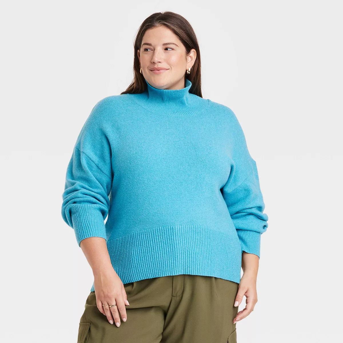 Women's Mock Turtleneck Pullover Sweater - A New Day™ | Target