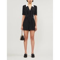 Irandi polka-dot crepe playsuit | Selfridges