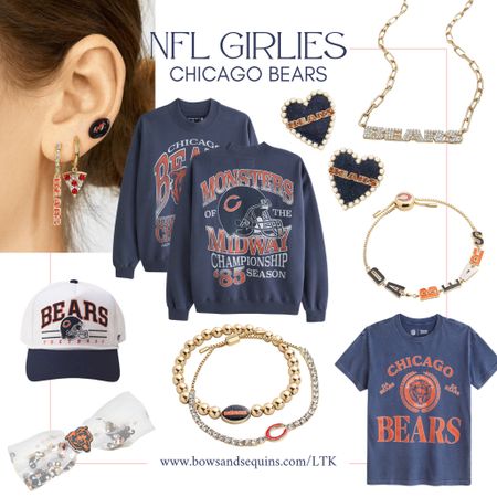 The cutest NFL gear for Chicago Bears fans! Crewneck sweatshirts, vintage tees, hats, hair bows, jewelry, custom blankets, and more. Great for holiday gifts! 

#LTKSeasonal #LTKGiftGuide #LTKfindsunder100