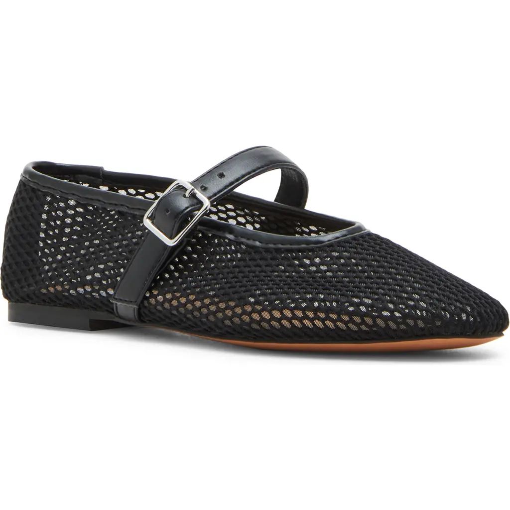 Steve Madden Dreaming Mary Jane Flat in Black Multi at Nordstrom, Size 10 | Nordstrom