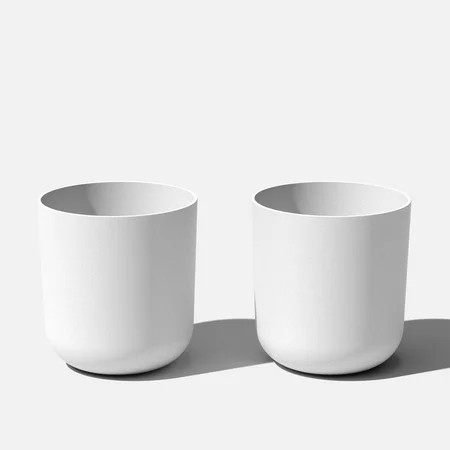 Veradek Mason Series Kona 20" Plastic-Stone Planter 2-Pack White | Walmart (US)