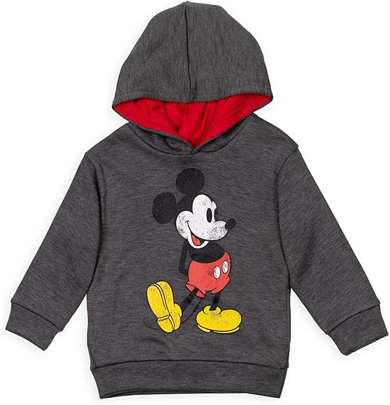 Disney Mickey Mouse Fleece Pullover Hoodie Toddler to Big Kid Sizes (2T - 18-20) | Amazon (US)